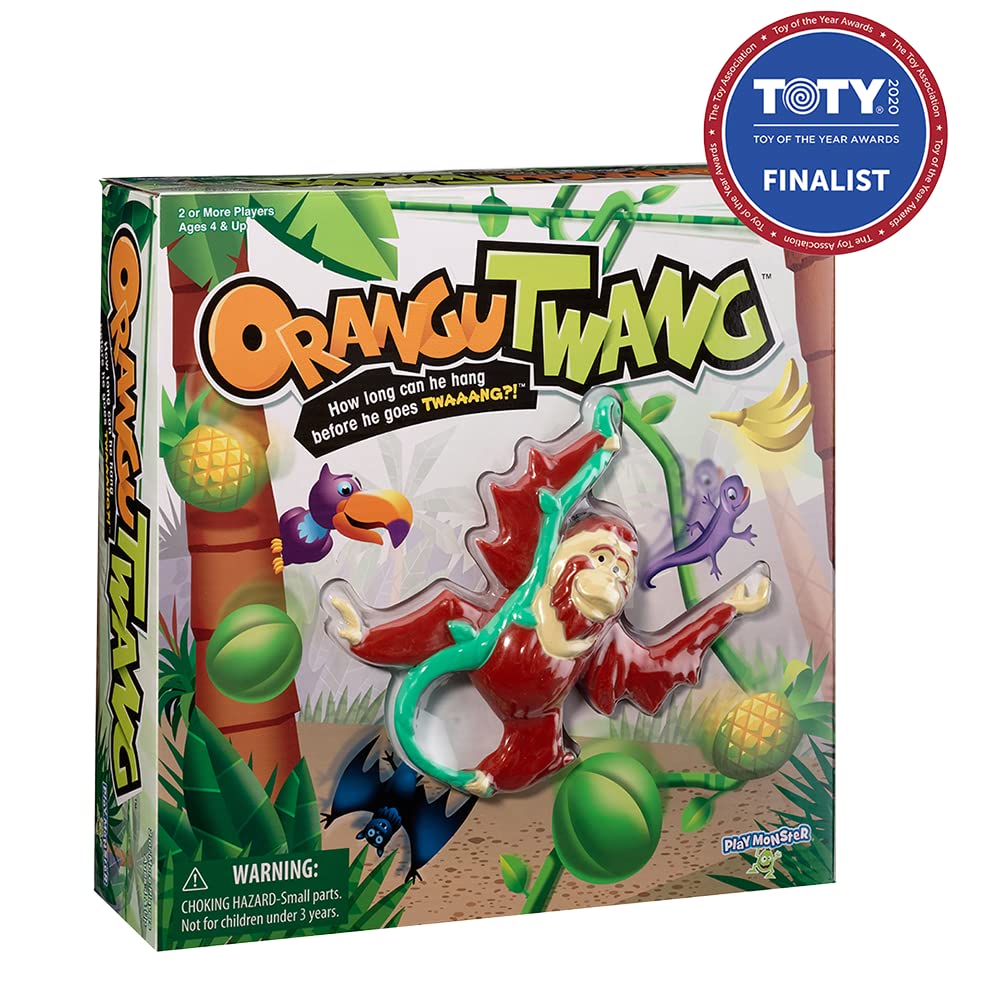 PlayMonster Orangutwang vine string enables hanging challenges for players.