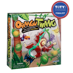 PlayMonster Orangutwang vine string enables hanging challenges for players.