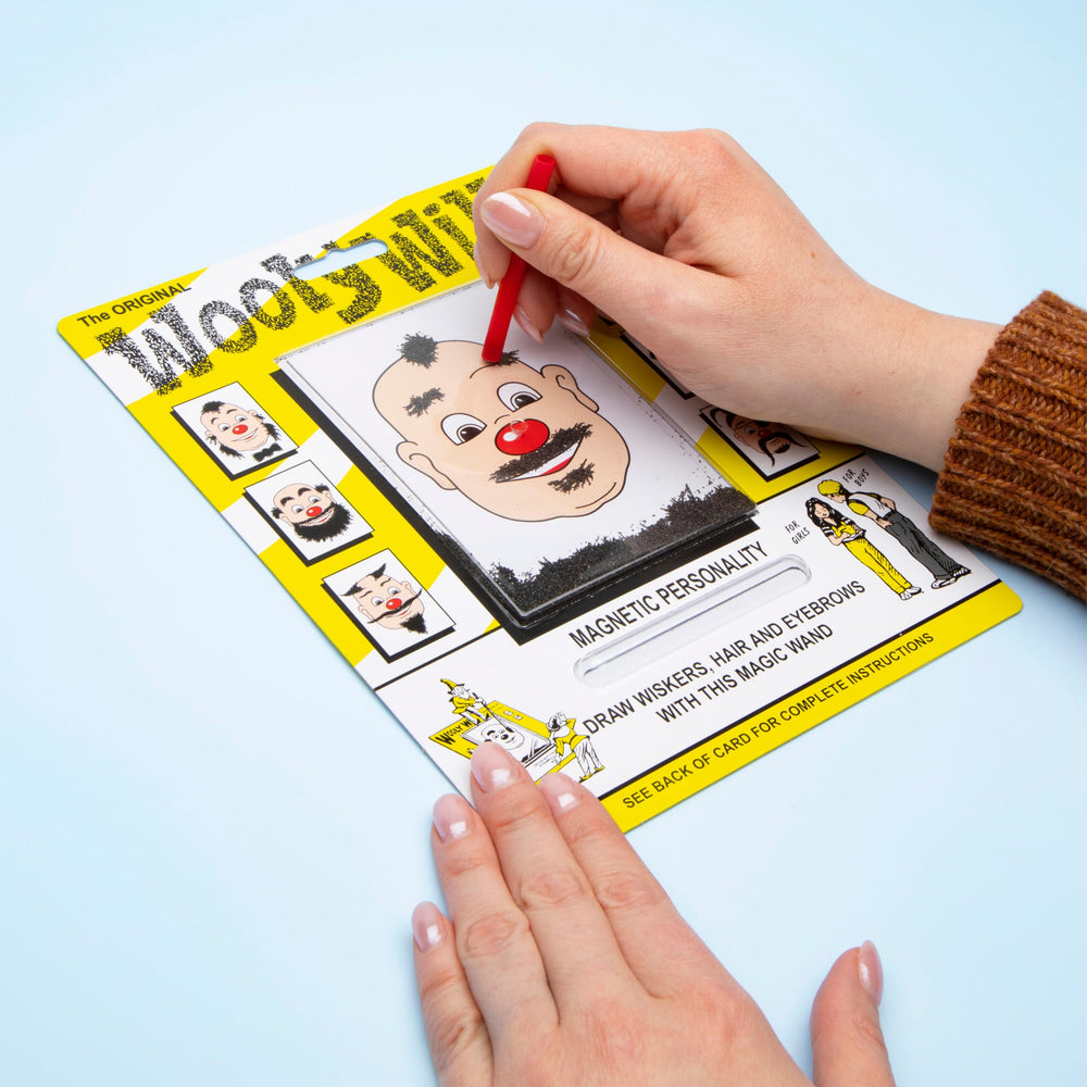 Ages 3 and up: kid-friendly, portable drawing fun with Wooly Willy.