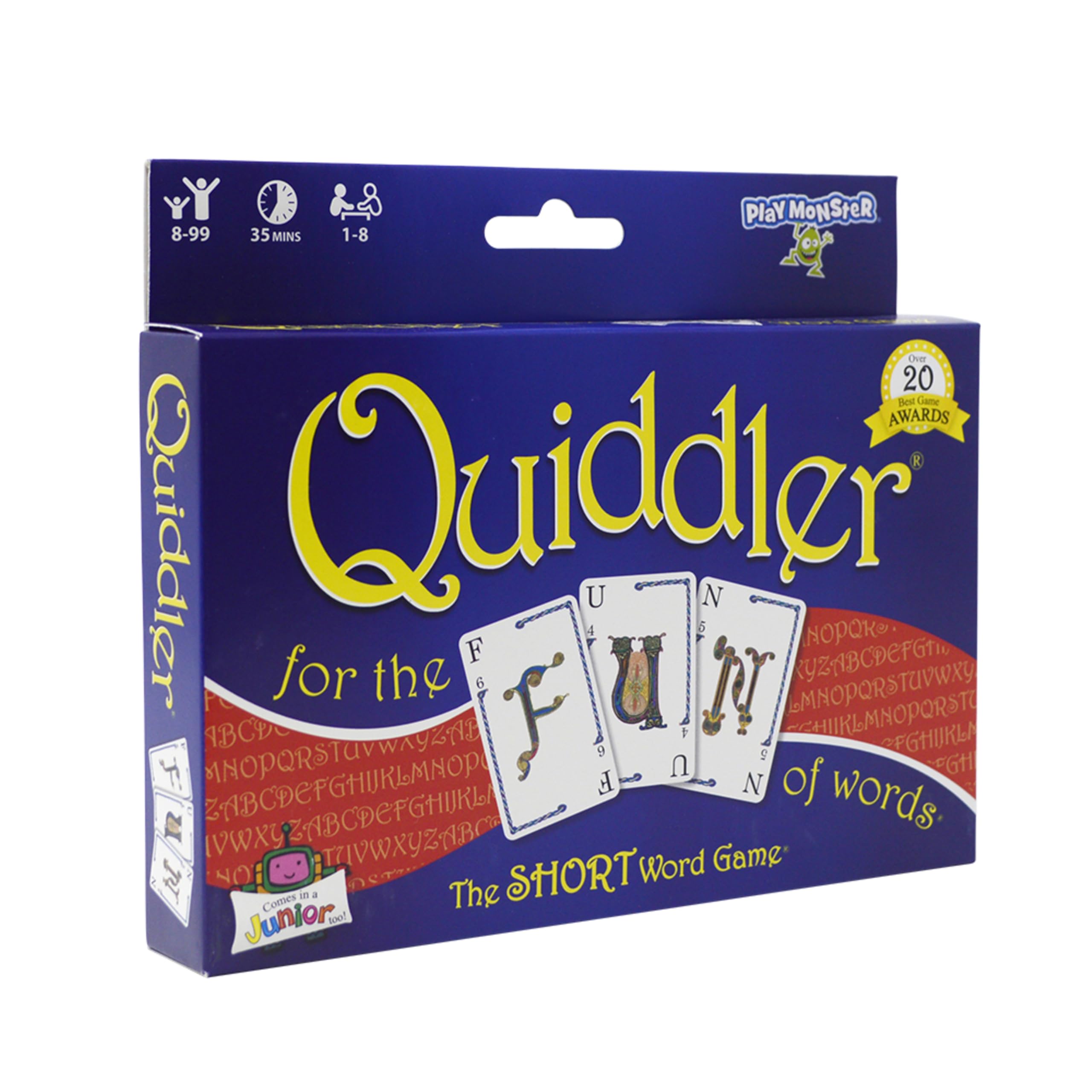 PlayMonster Quiddler with Celtic letter artwork inspires engaging word play.