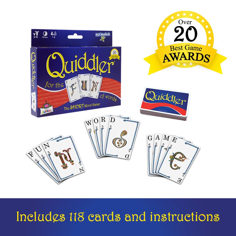 PlayMonster Quiddler family game night setup promotes togetherness and learning.