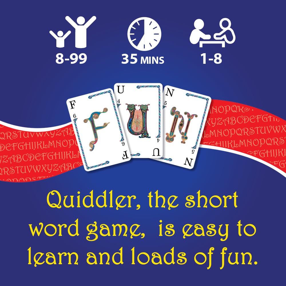PlayMonster Quiddler round bonuses reward most words and longest word.