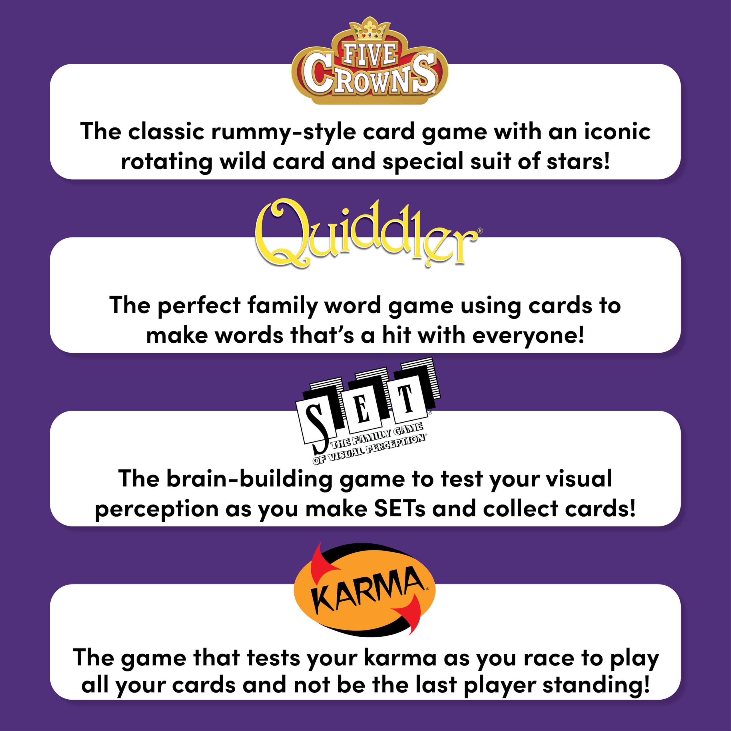 PlayMonster Quiddler word game setup ready for wordplay and laughter