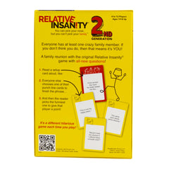 PlayMonster Relative Insanity in use by teens and adults during a game session