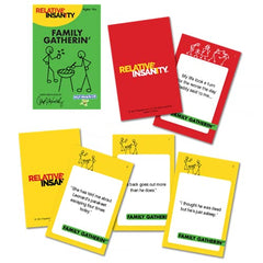 PlayMonster Relative Insanity Family Gatherin’ cards fuel humorous family storytelling.