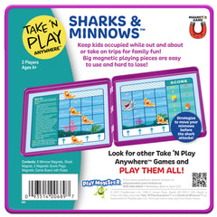 PlayMonster Take N Play kid-friendly board with large magnets for mess-free travel.