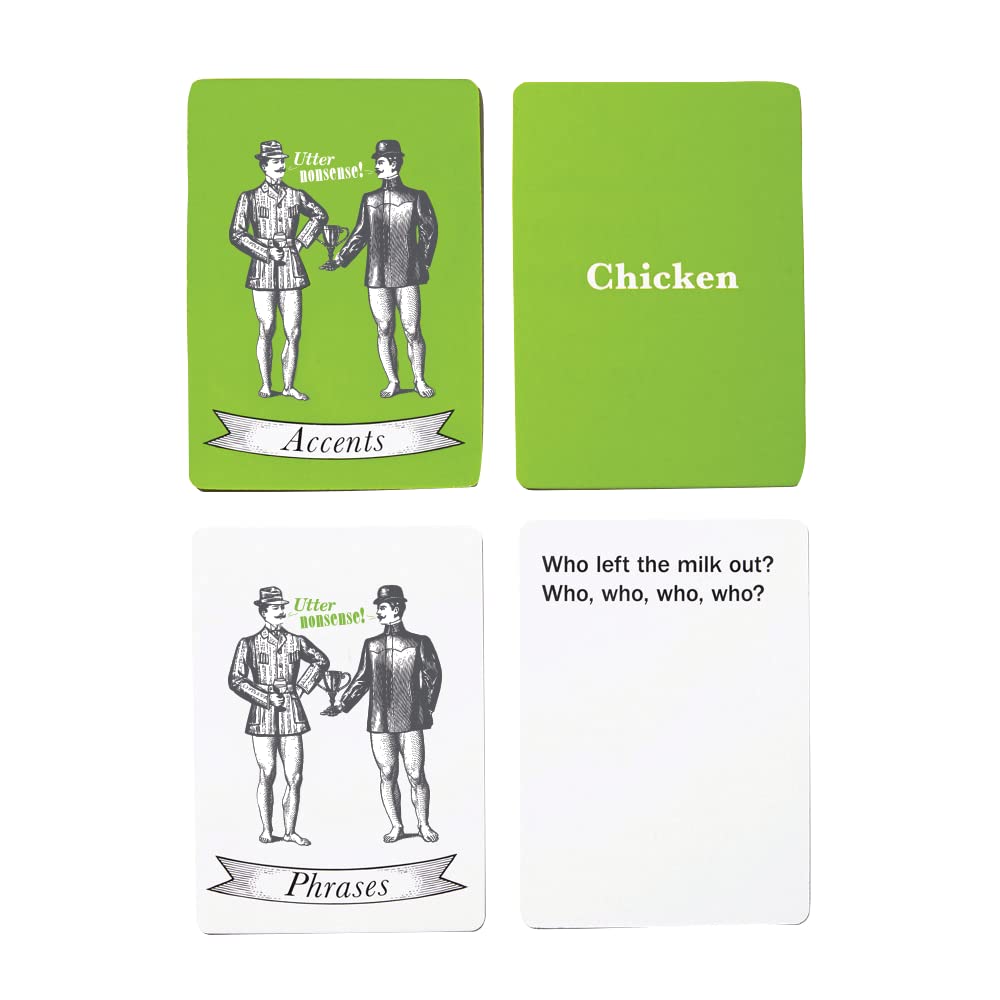 PlayMonster Utter Nonsense 50 accent cards and 450 phrases for endless fun