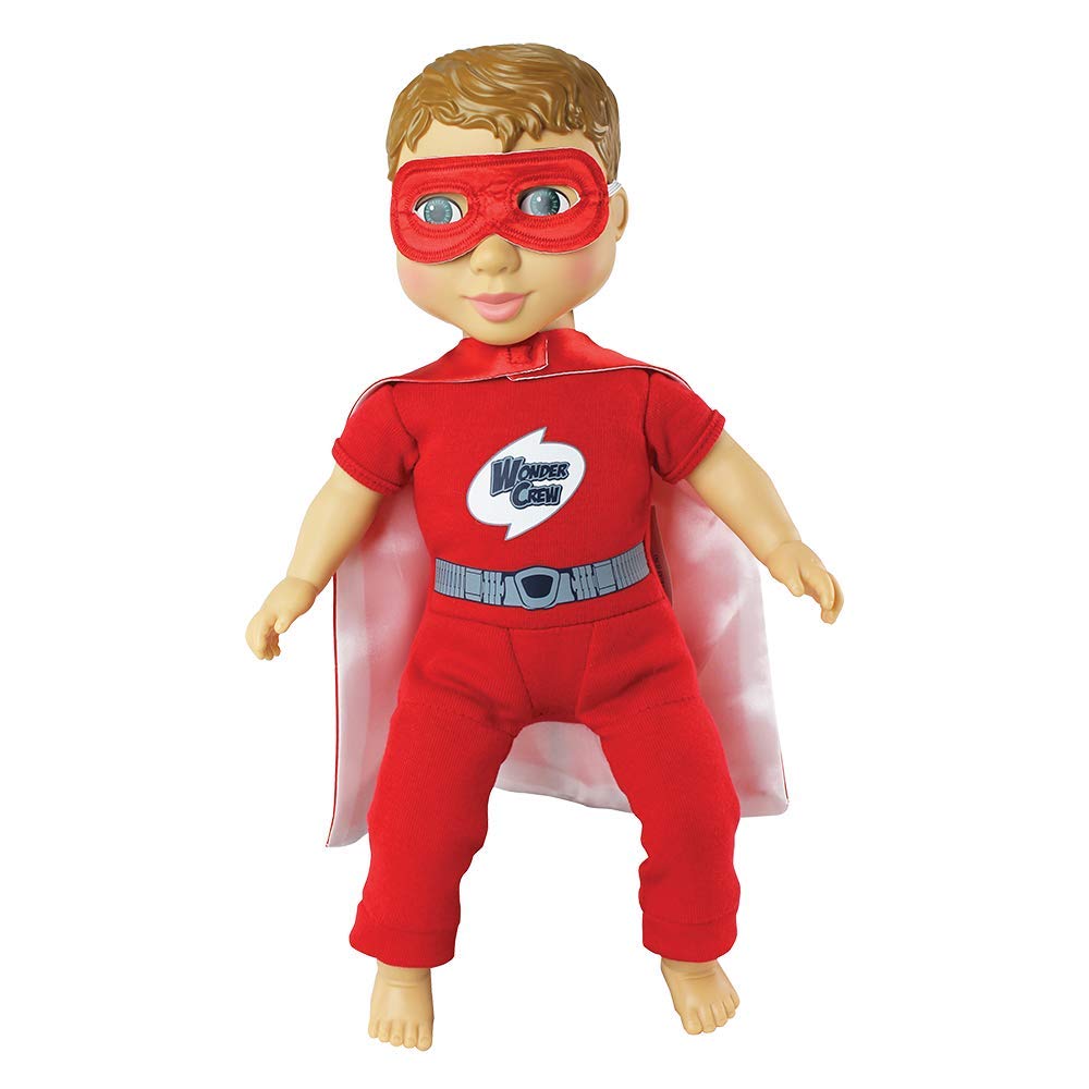 PlayMonster Wonder Crew Will with cape and mask ready for adventures and dressing up.