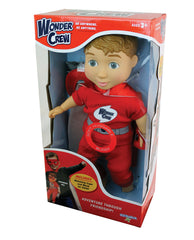 PlayMonster Wonder Crew Will's soft, huggable body inviting comforting tactile play sessions.
