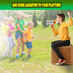 PlayRoute Megaphone durable ABS construction shows safety for active kids