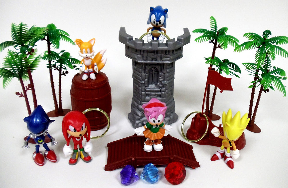 Playset Sonic Knuckles figure enhances team missions
