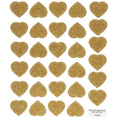 Adhesive-backed glitter heart decals from Playside Creations elevate crafts with bright, long-lasting sparkle.