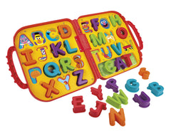 Playskool Elmo's On the Go Letters snap-in letters engage fine motor play.