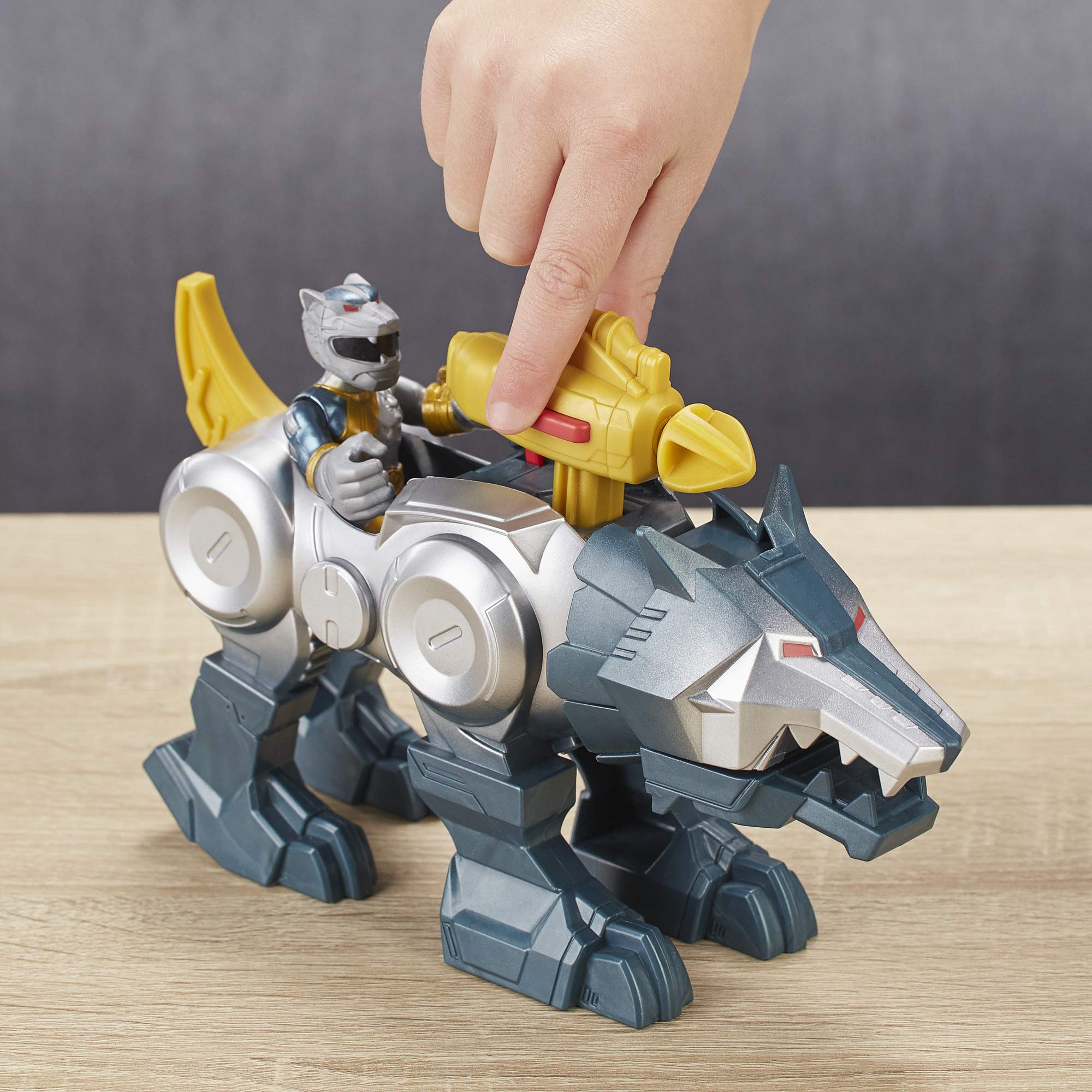 PlaySkool Dino Thunder series logo adds collectible appeal.