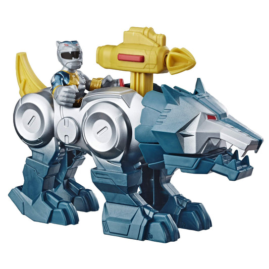 PlaySkool Silver Ranger figure, highlighted for hands-on action and imaginative play.