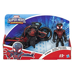 PlaySkool Kid Arachnid figure atop web-wheels motorcycle for fast pretend rescues.