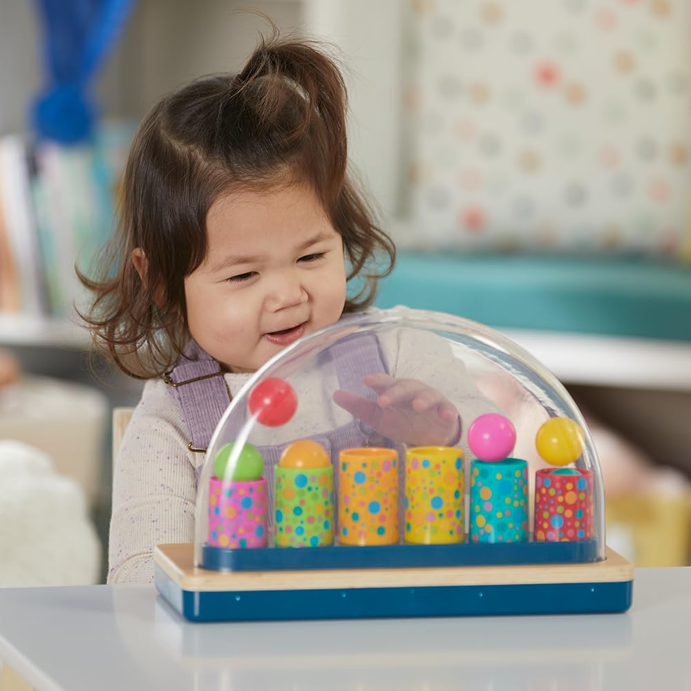 Playskool Little Wonders Pop-A-Tune silly-sounds mode adds playful surprises during pretend play.