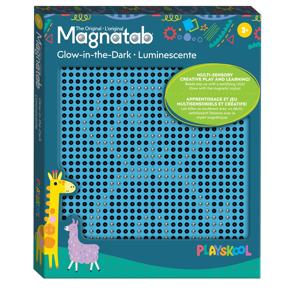 PlaySkool Magnatab drawing under a bed tent for cozy nighttime fun.