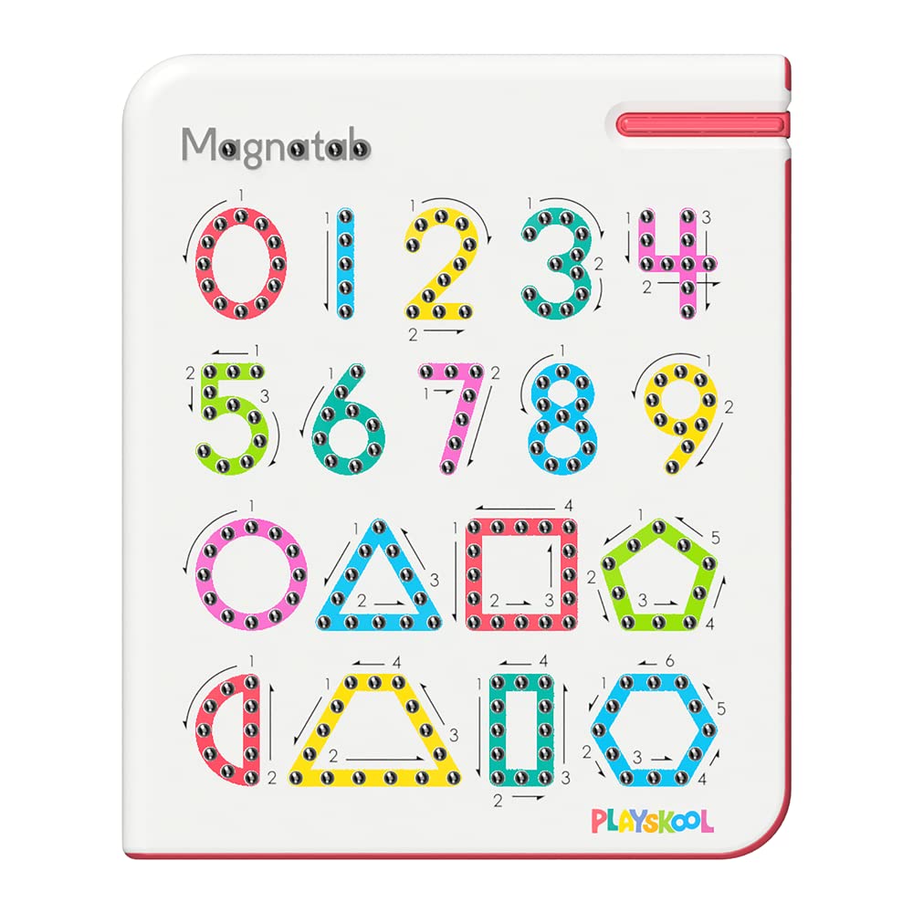 Playskool Magnatab numbers and shapes board for mess-free learning at home