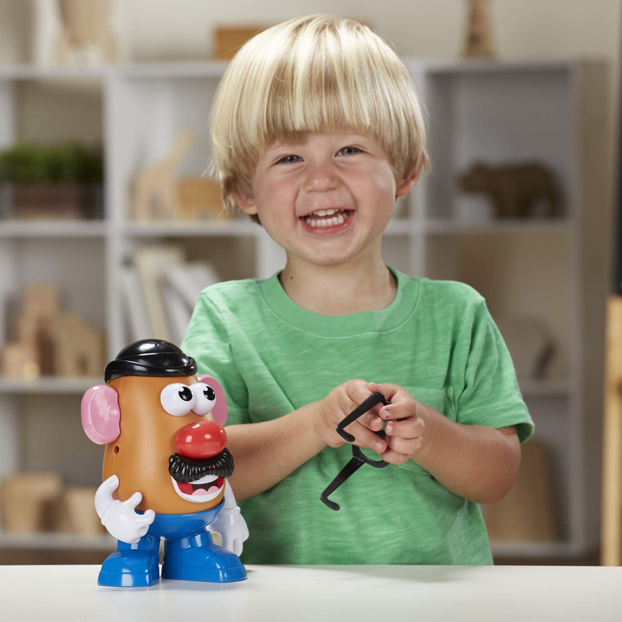 Playskool Mr. Potato Head storage friendly packaging aids cleanup.