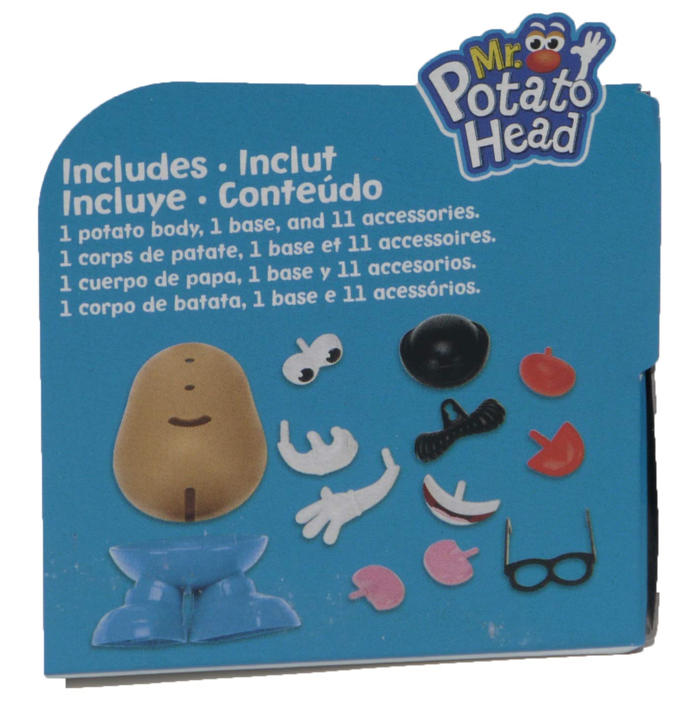 Playskool Mrs Potato Head base stand keeps figures steady during play.