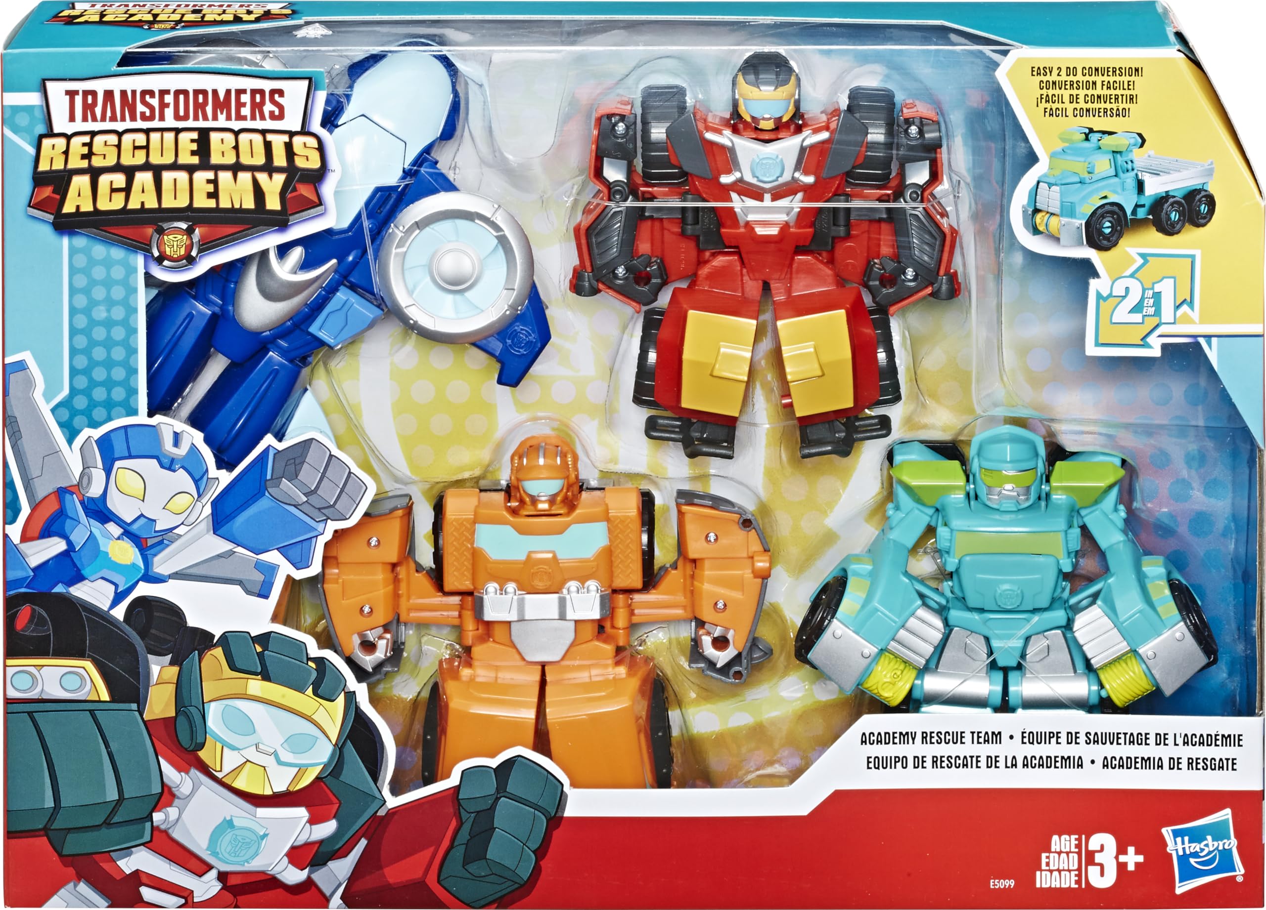 Playskool Transformers Hot Shot robot mode figure for rescue play