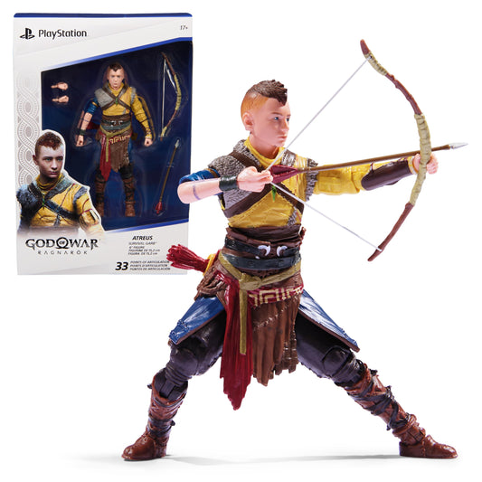 PlayStation Atreus 6-inch figure in archer garb, ideal for display and posing.