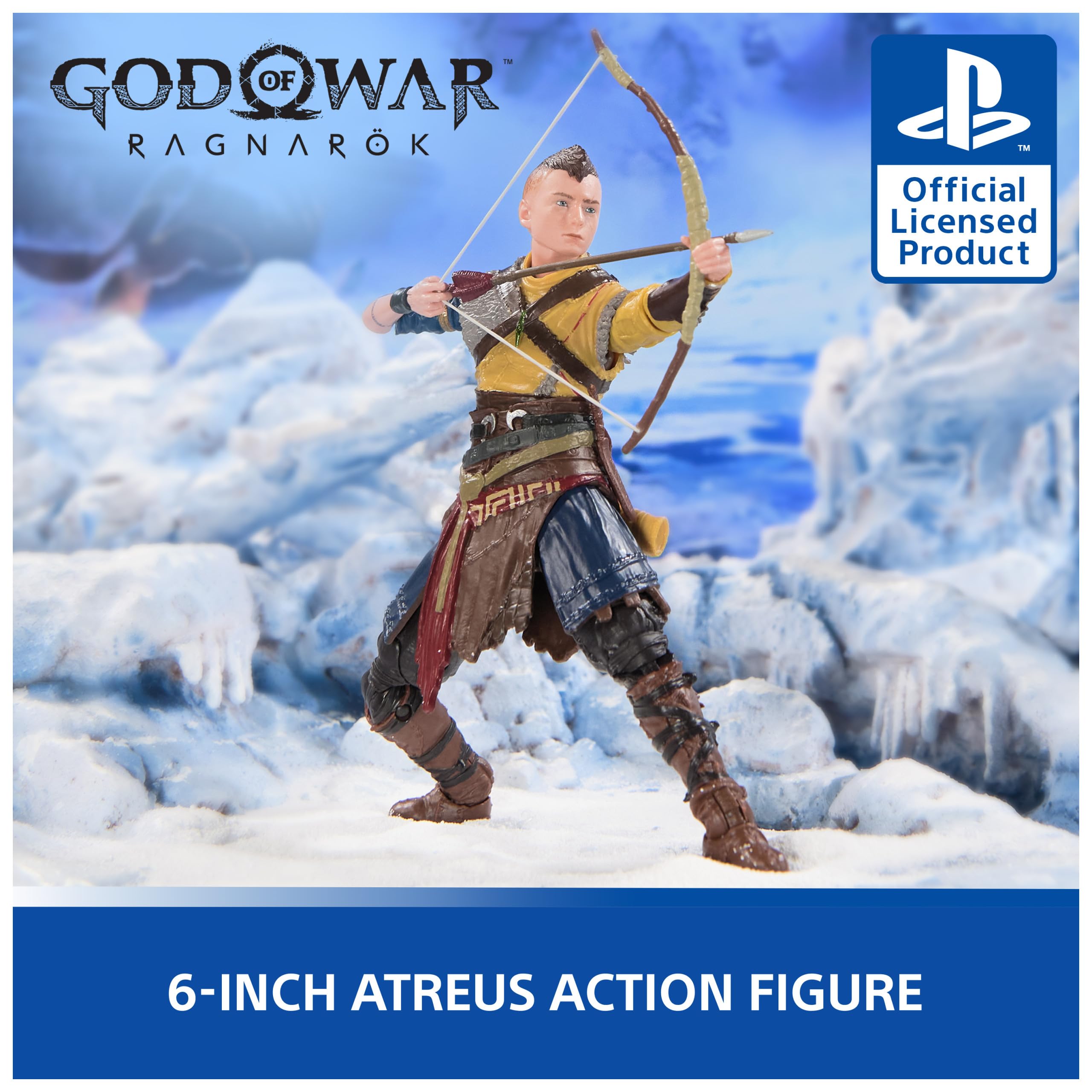 PlayStation Atreus figure with bow and arrow for dynamic display.