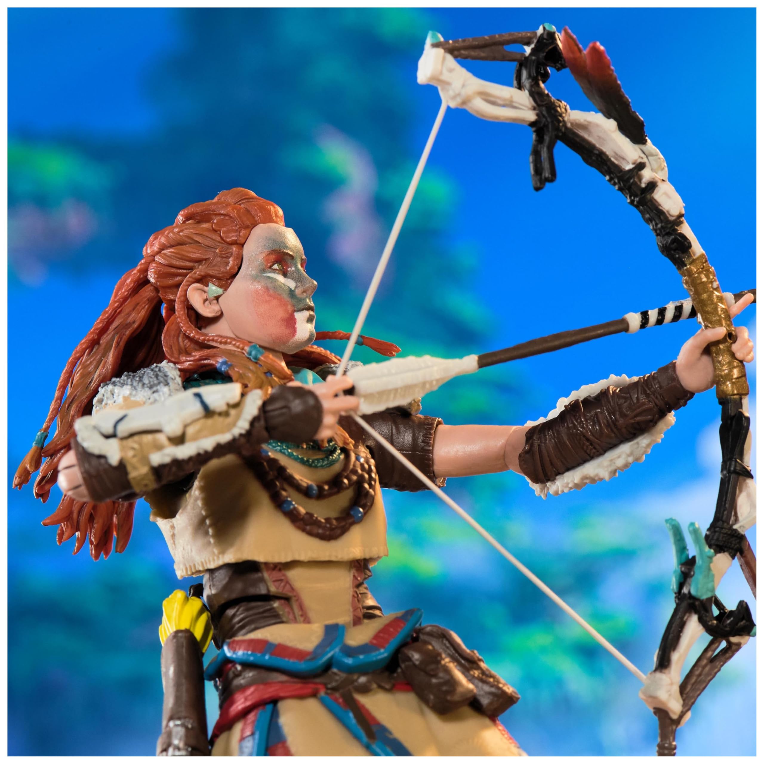PlayStation Horizon Forbidden West Aloy bow accessory for action-ready poses.