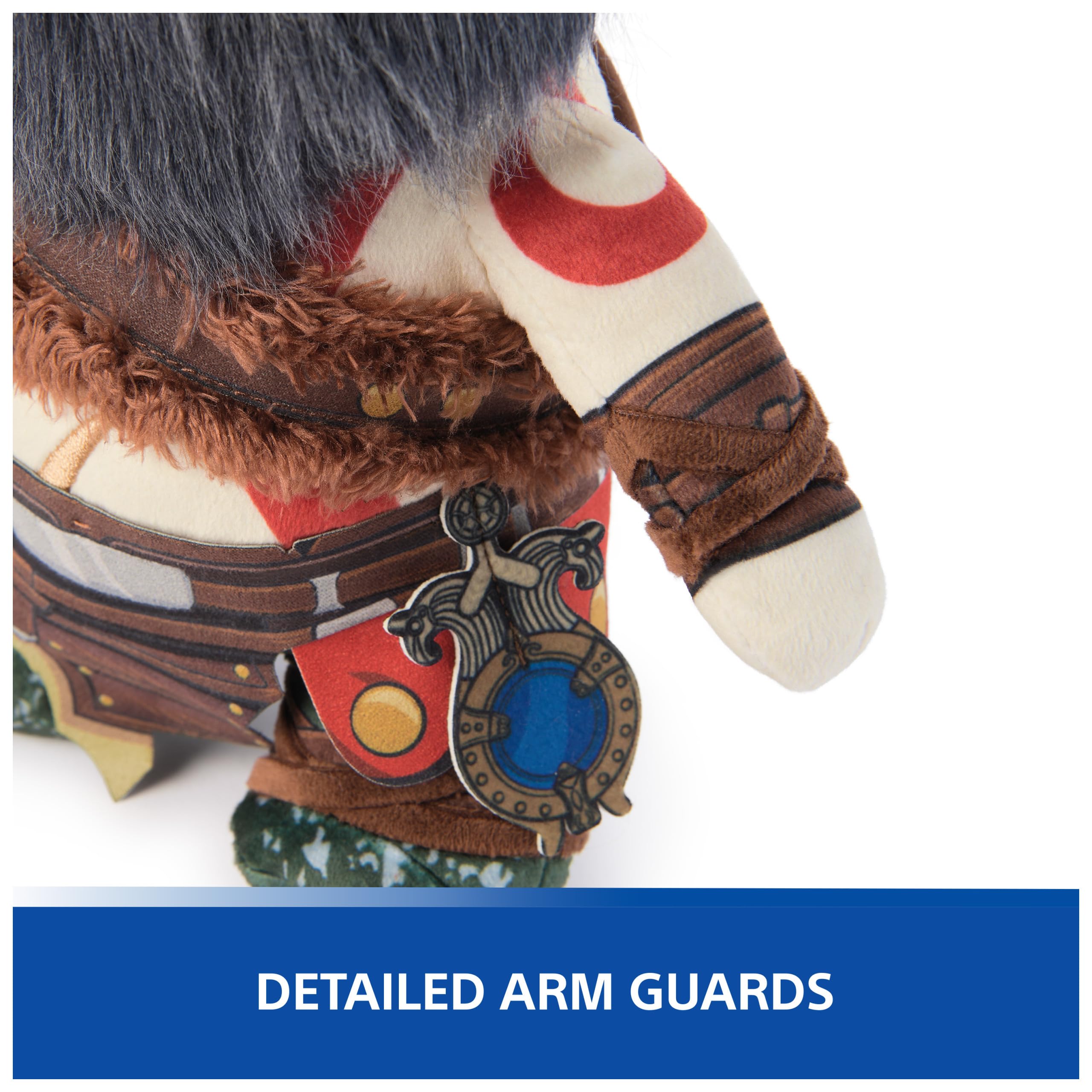 PlayStation Kratos with The Last of Us Clicker plush for PS5 fan collection.
