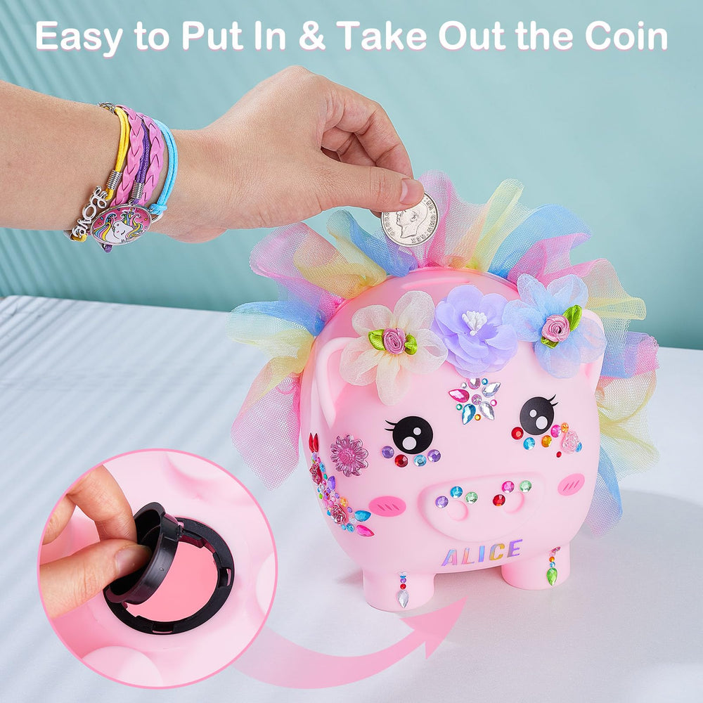 Gift-ready Play Tailor unicorn piggy bank for holidays and decor