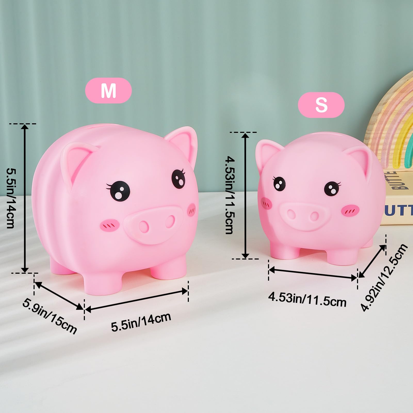 Play Tailor piggy bank M size with larger interior for coins