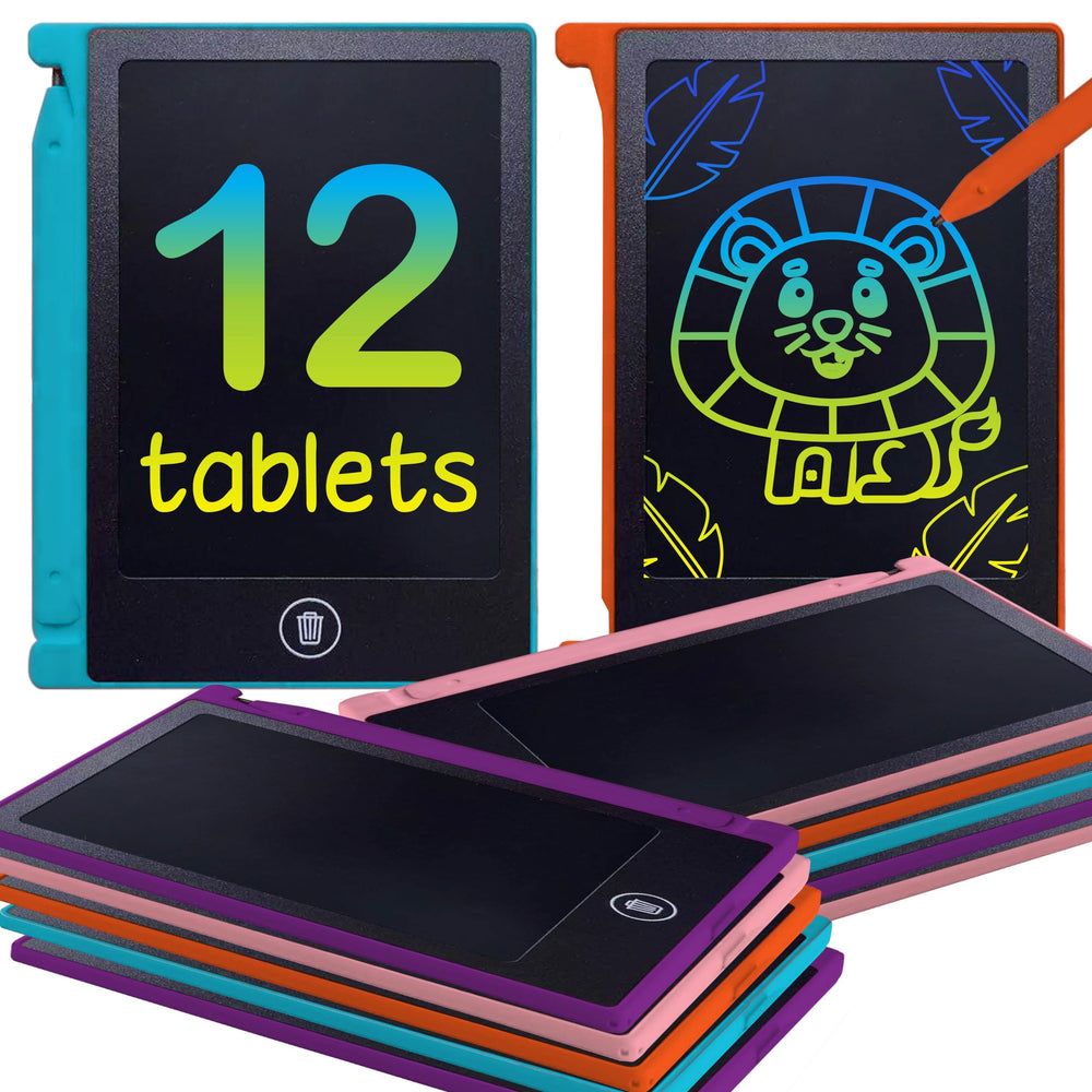 Playtapus 12-pack mini LCD tablets display; great party favor for kids