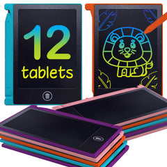 Playtapus 12-pack mini LCD tablets display; great party favor for kids