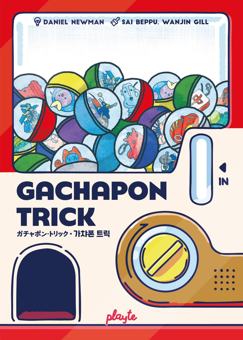 Playte Gachapon Trick table scene shows competitive, high-stakes rounds.