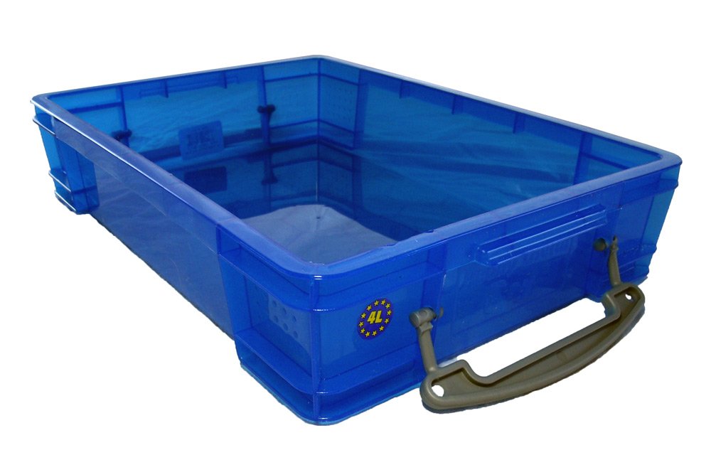 PlayTherapySupply stackable sand trays save space in sessions.
