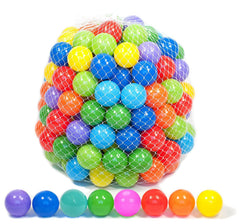 Playz blue mini ball pit balls for safe, soft play in pits and tents