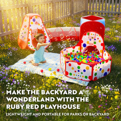 Playz ball pit hoop close-up showing durable fabric for safe play