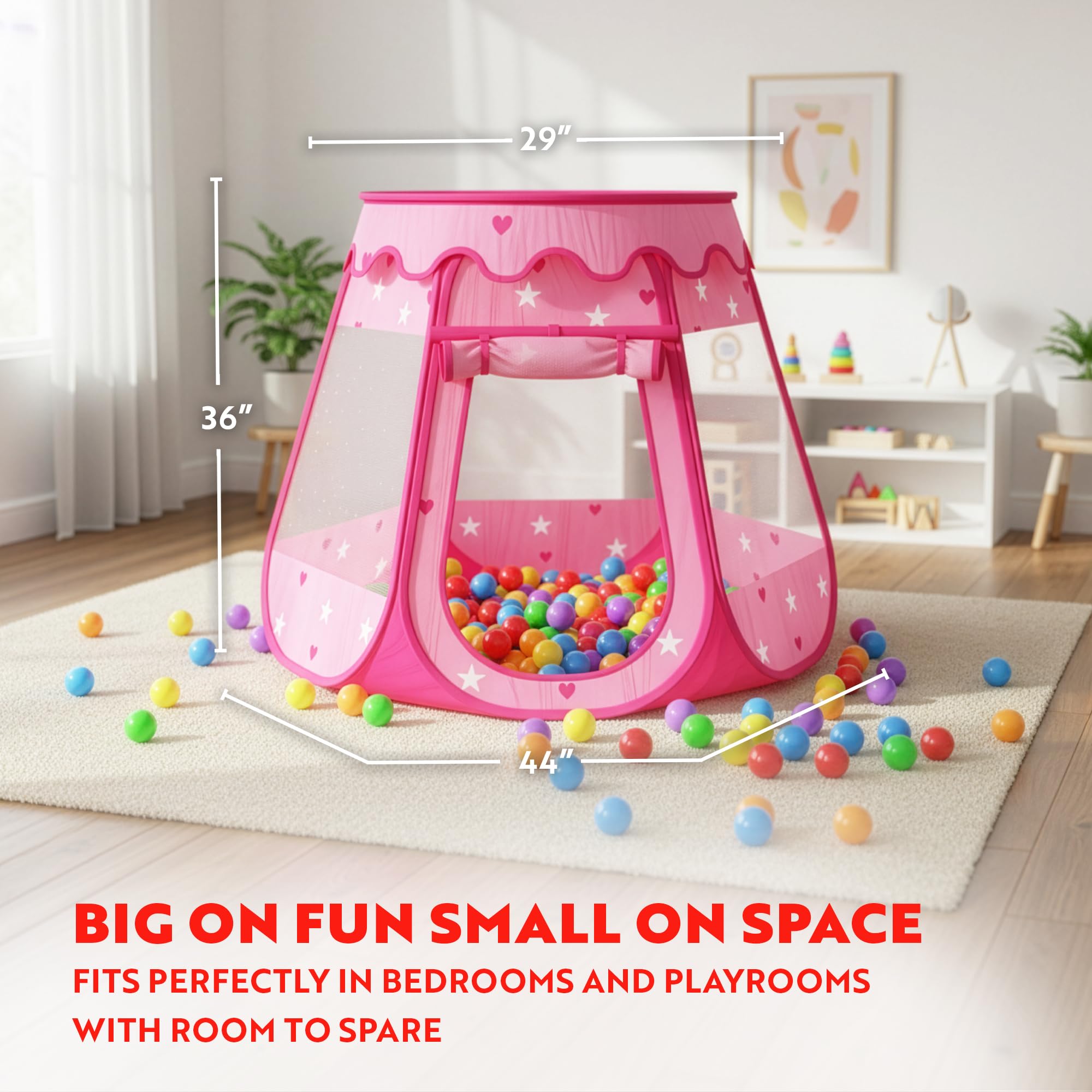 Breathable mesh siding from Playz creates a safe, airy play space