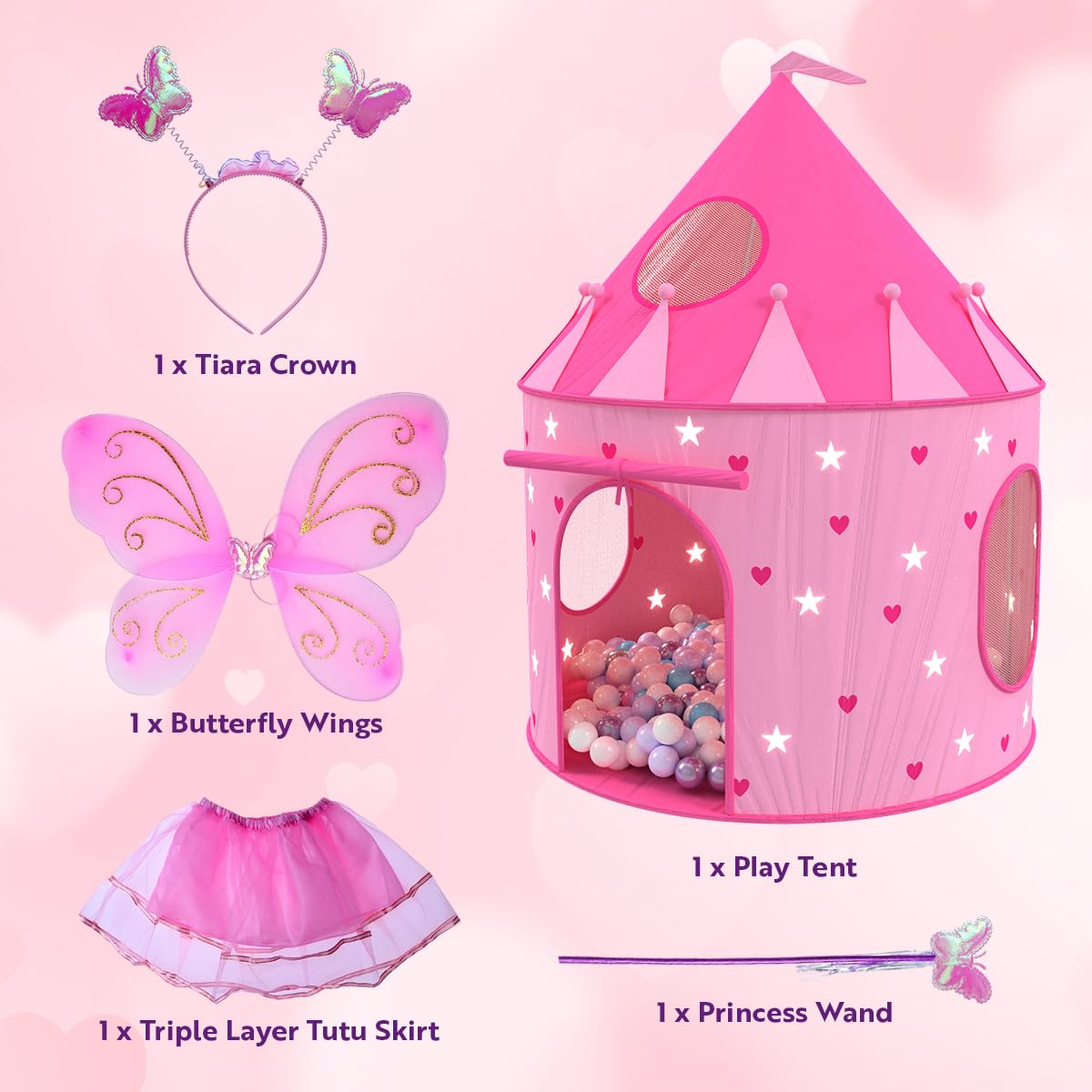Playz dress-up wings, tiara and wand spark magical dress-up sessions