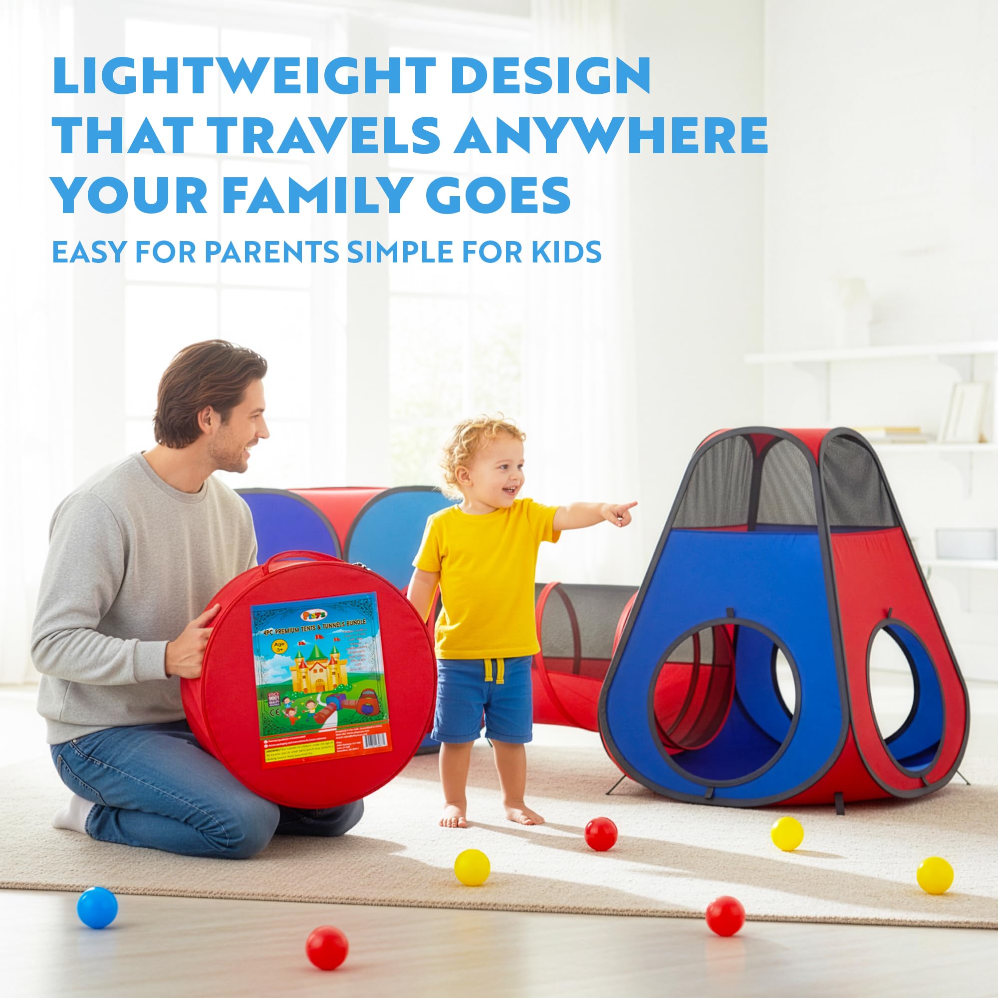 Playz durable steel framework promises stability during energetic play