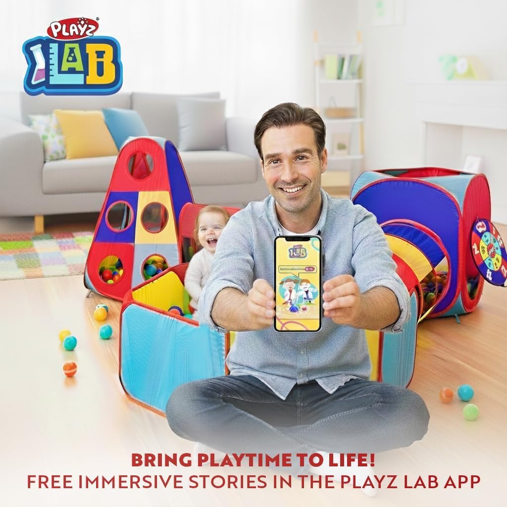 Playz easy-lock design enables fast setup and folding