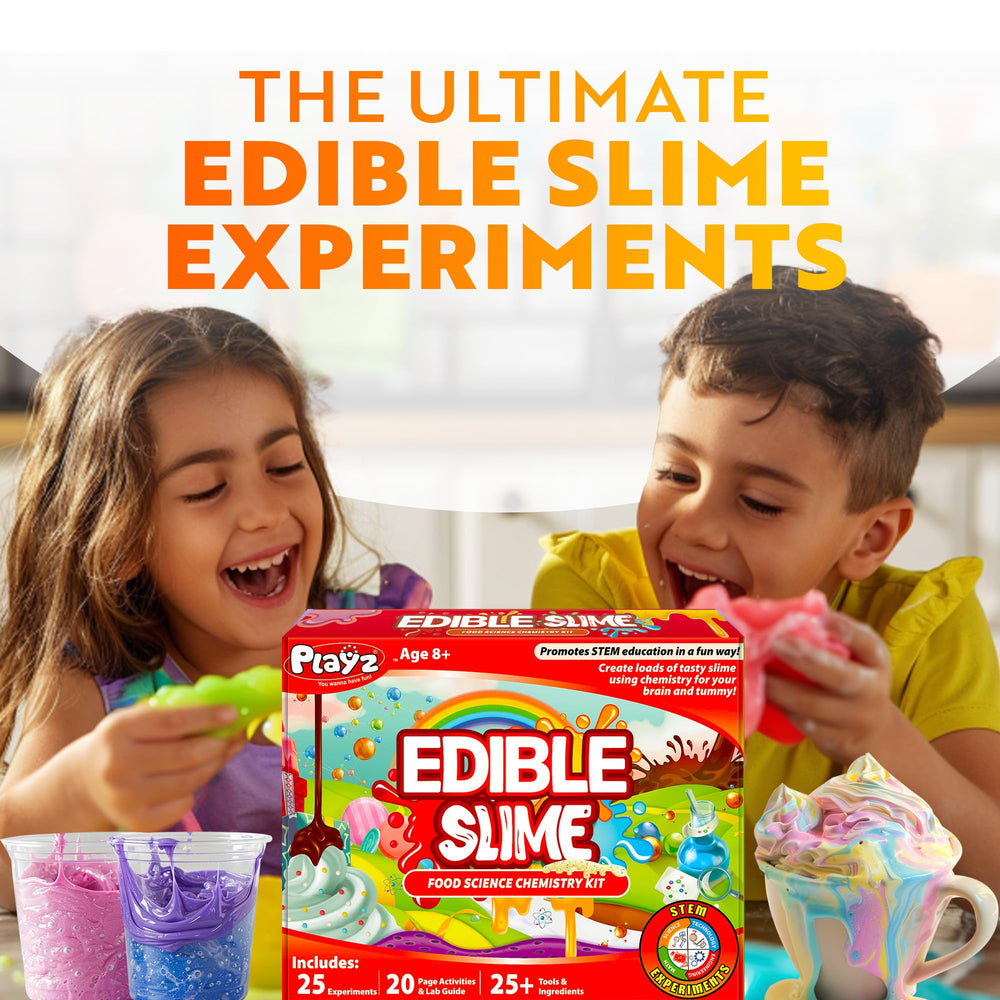 Playz Edible Slime Kit gummy worm candy creation