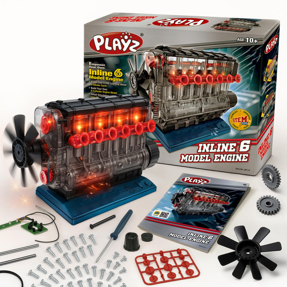 Playz Inline 6 Engine Kit exterior view for curious builders