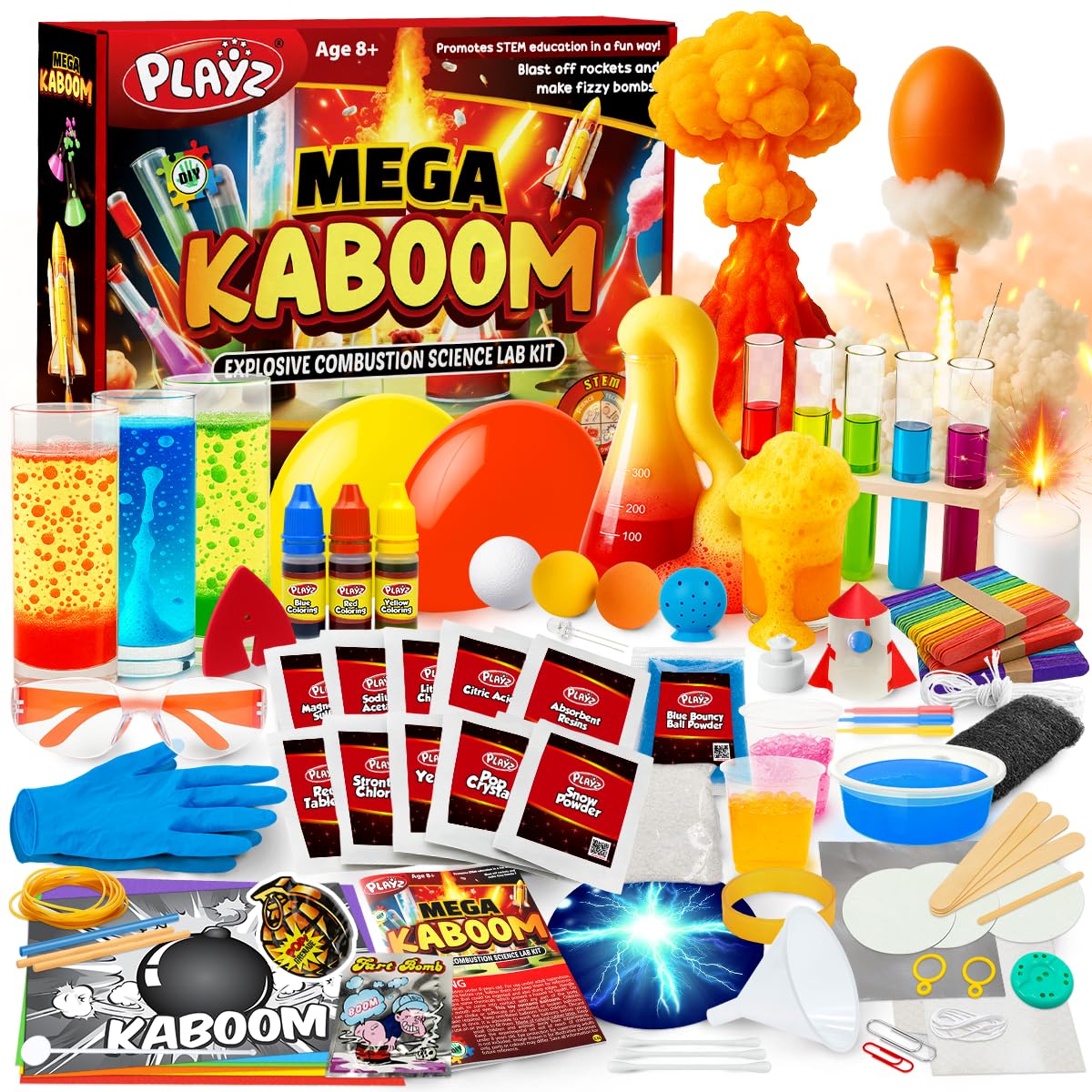 Playz Mega Kaboom kit overview: engaging science fun for curious kids.