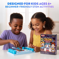 Playz My First Coding Kit components set supports tangible, screen-free learning moments