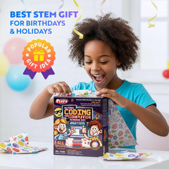 Playz My First Coding Kit pixel art creates colorful, pixel-by-pixel pictures