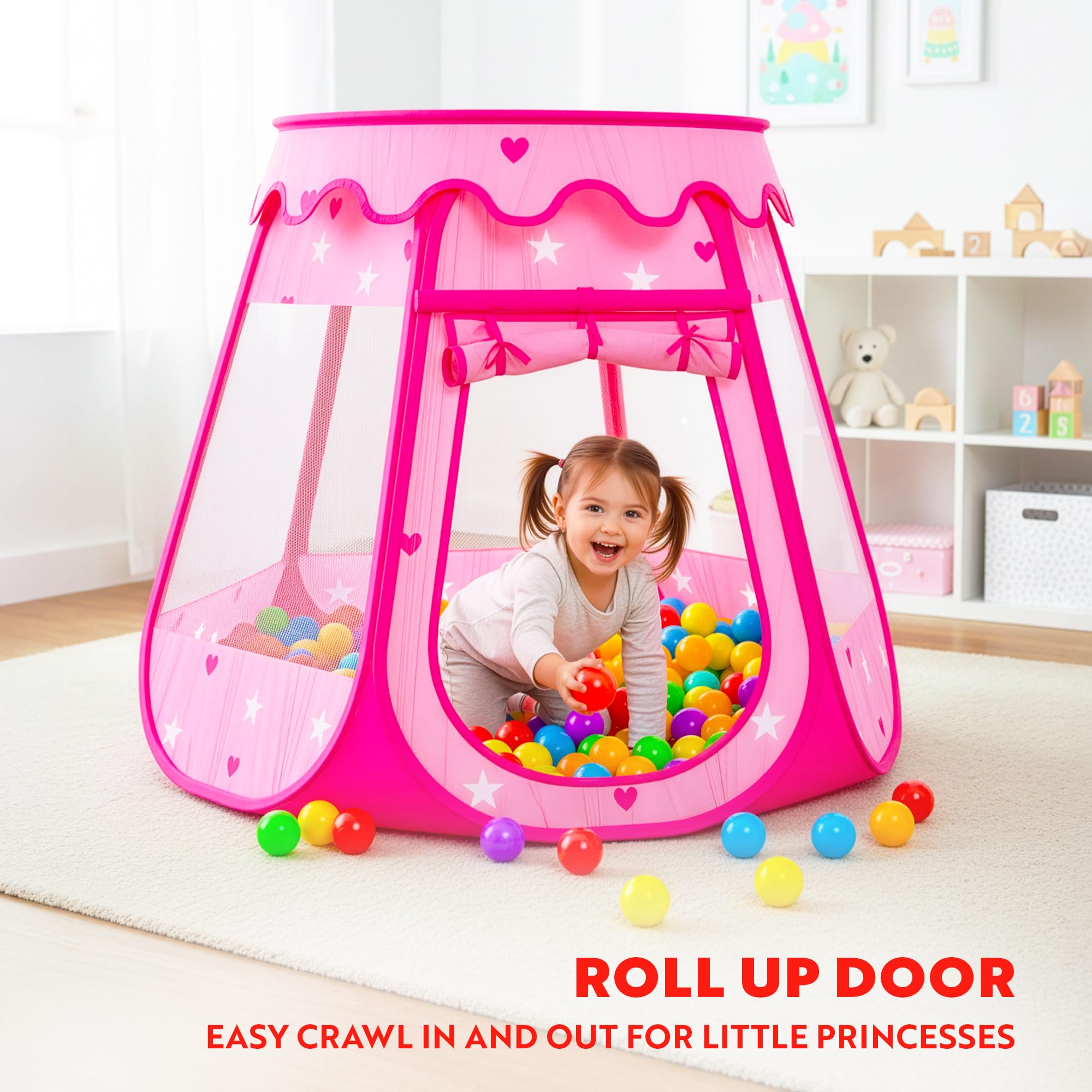 Portable, foldable carry bag makes storage easy for Playz tent