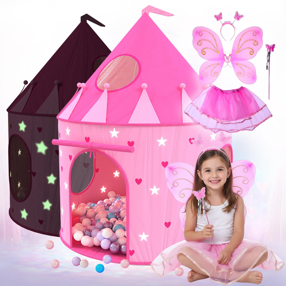 Playz Princess Castle Tent Pink for imaginative play in a cozy room