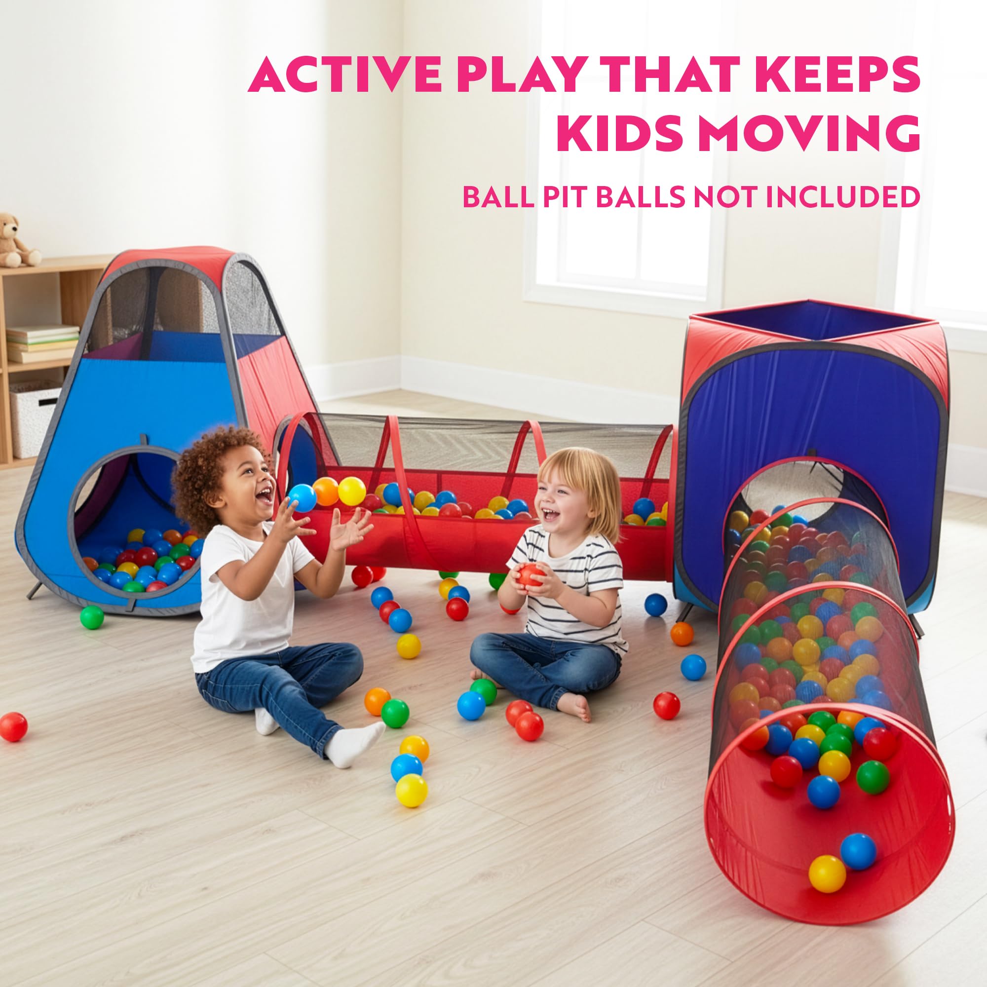 Playz storage bag included offers easy transport and neat storage